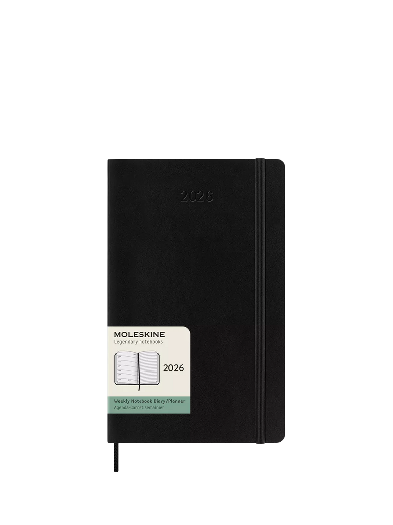 Moleskine Weekly Diary 2026 Large Black - British product