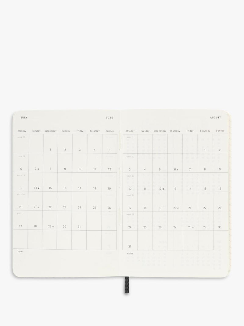 Moleskine pocket weekly diary 2026 black (British brand)