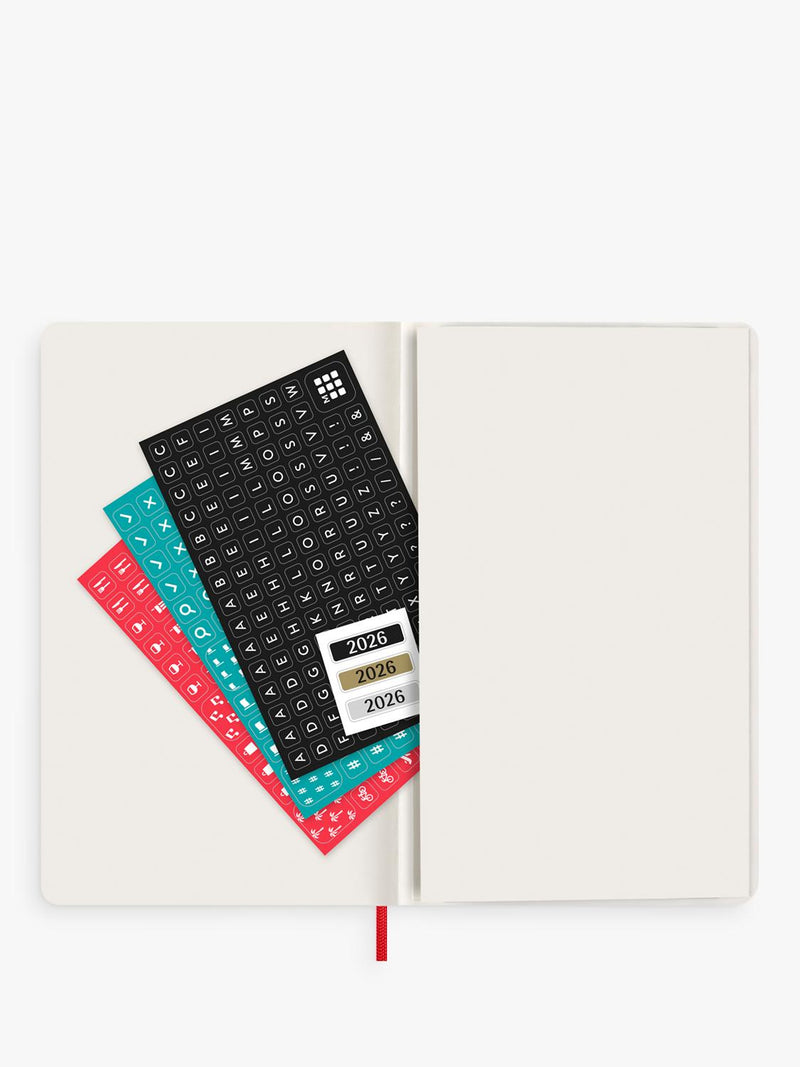 Moleskine Scarlet Red Weekly Diary 2026, imported from the UK