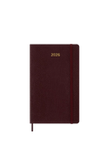Moleskine Vegea Python 2026 diary 21x13cm Mamba Bordeaux (British brand)