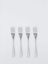 John Lewis John Lewis Brook Stainless Steel Pastry Forks, Set of 4- Buy online at McGrocer