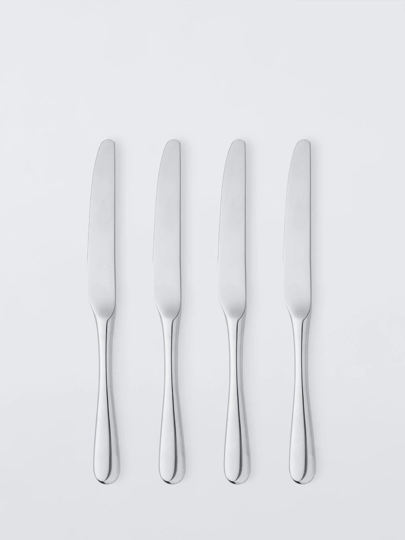 John Lewis Brook stainless steel table knives set of 4 (British brand)