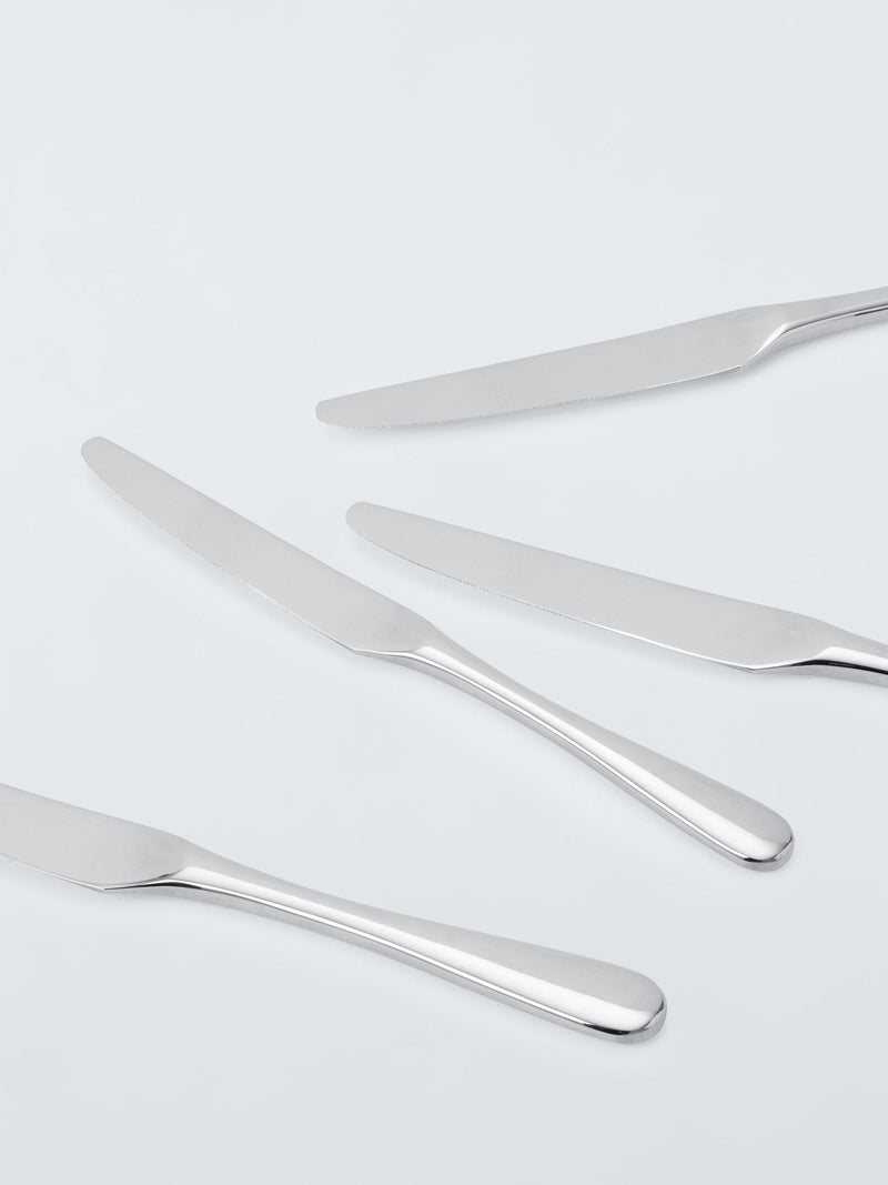 John Lewis Brook stainless steel table knives set of 4 (British brand)