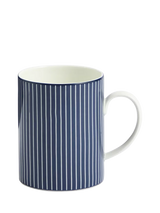 John Lewis Wedgwood Gio Pinstripe Bone China Mug, 380ml, Blue/White- Buy online at McGrocer