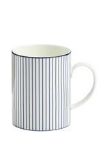 John Lewis Wedgwood Gio Pinstripe Bone China Mug 380ml White/Blue- Buy online at McGrocer