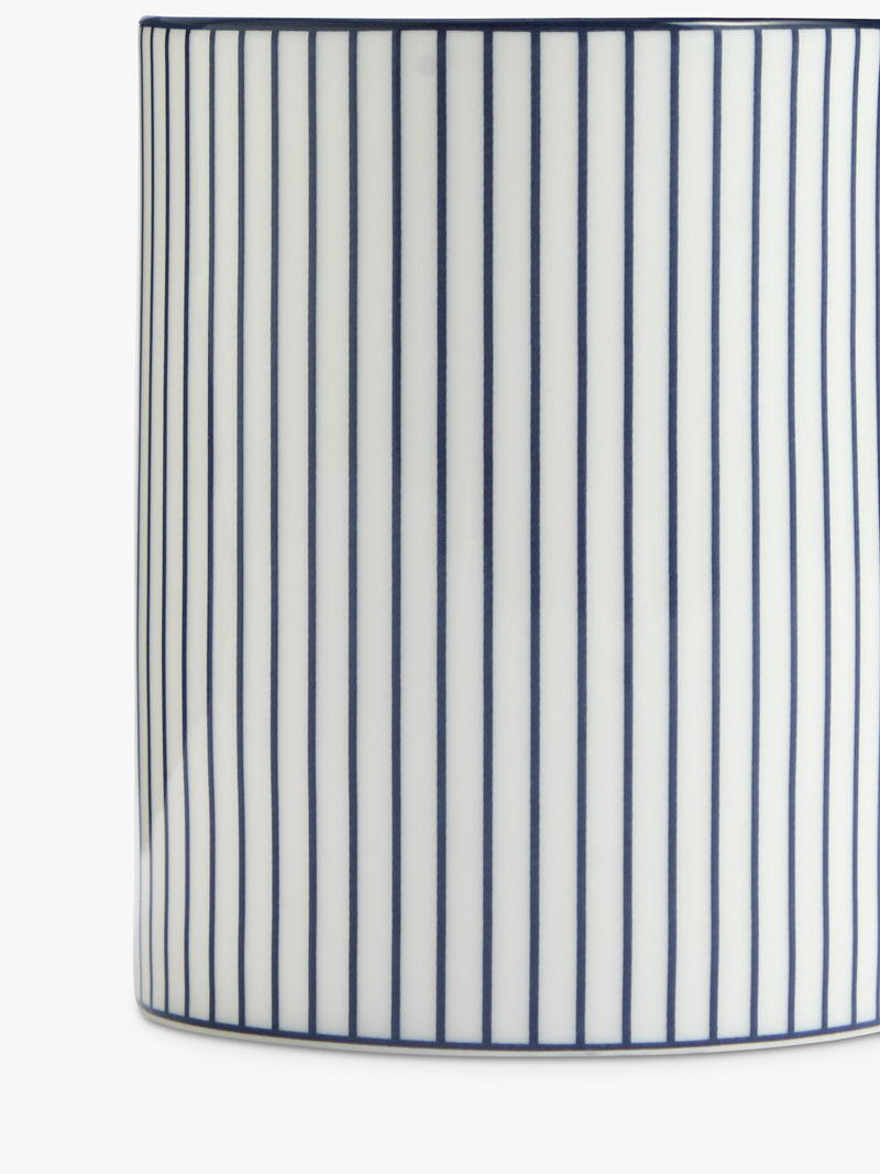 Wedgwood Gio Pinstripe bone china mug 380ml, imported from the UK