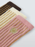 John Lewis ankle socks 3-pack pink, imported from the UK