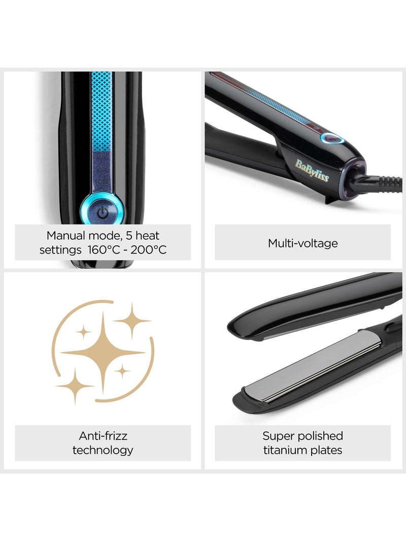 BaByliss Sensor Protect Styler intelligent hair straightener black (British brand)