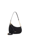 Dune London Direction Asymmetric Chain Detail Suede Shoulder Bag