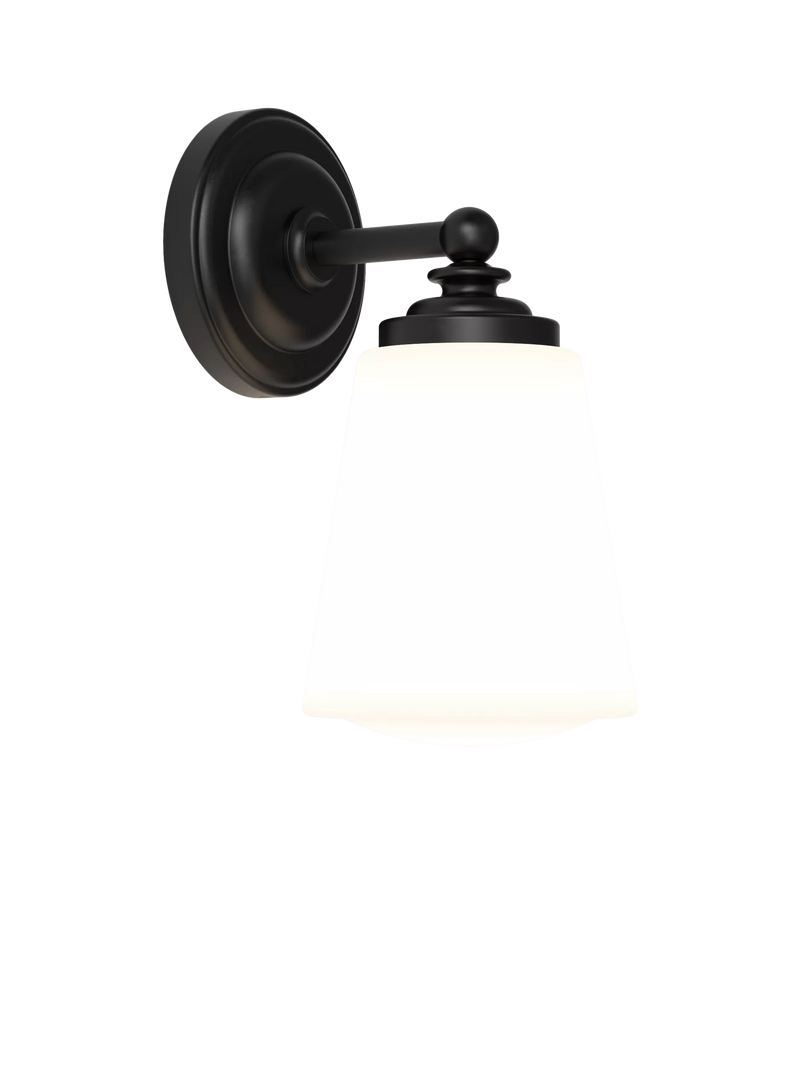 Astro Anton black bathroom wall light (British brand)