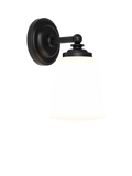 Astro Anton black bathroom wall light (British brand)