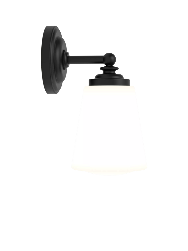 Astro Anton black bathroom wall light (British brand)