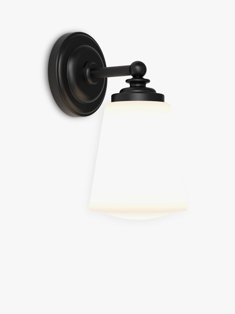 Astro Anton black bathroom wall light (British brand)