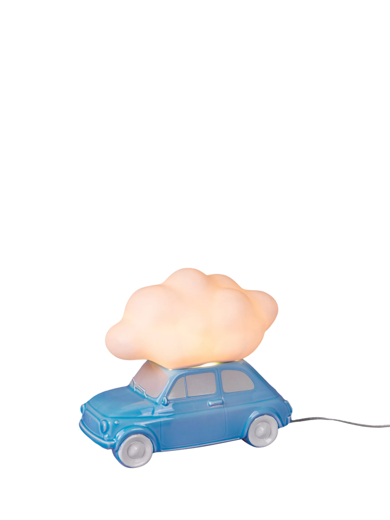 Seletti Nuvola Fiat 500 table lamp teal blue, UK version