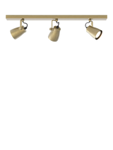 John Lewis Astro Juno 3 Spotlight Ceiling Bar, Metallic Brass- Buy online at McGrocer