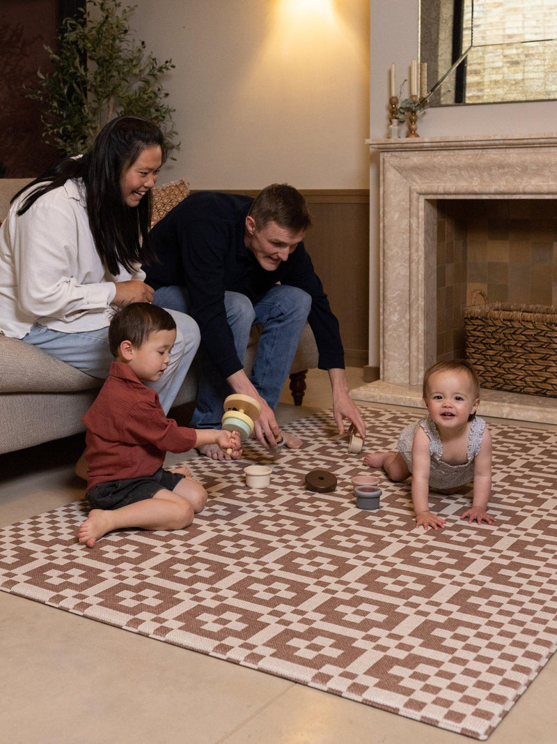 Totter + Tumble reversible playmat multi with memory foam (British brand)