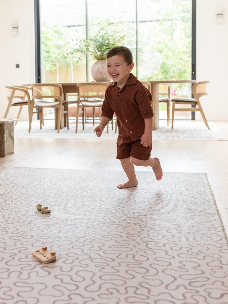 Totter + Tumble Brecon Weaver extra large reversible playmat 250x150cm, imported from the UK