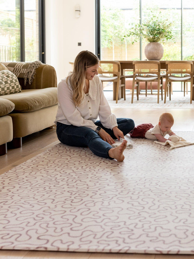 Totter + Tumble Brecon Weaver extra large reversible playmat 250x150cm, imported from the UK