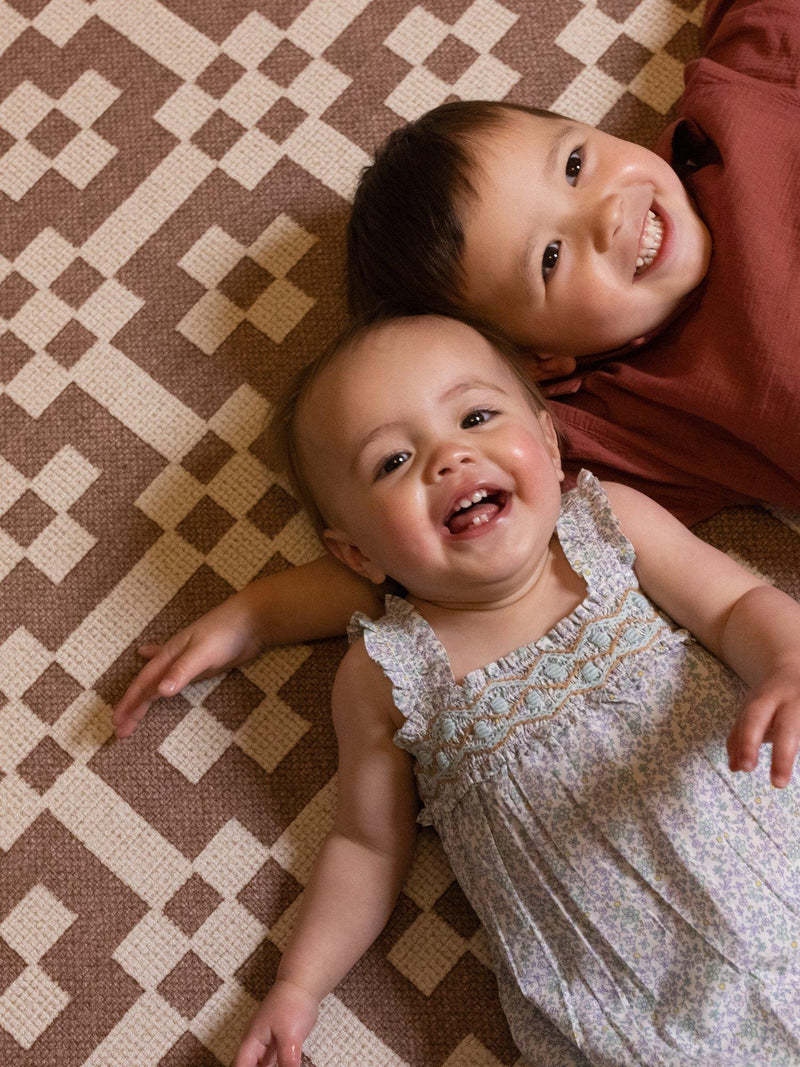 Totter + Tumble Brecon Weaver extra large reversible playmat 250x150cm, imported from the UK