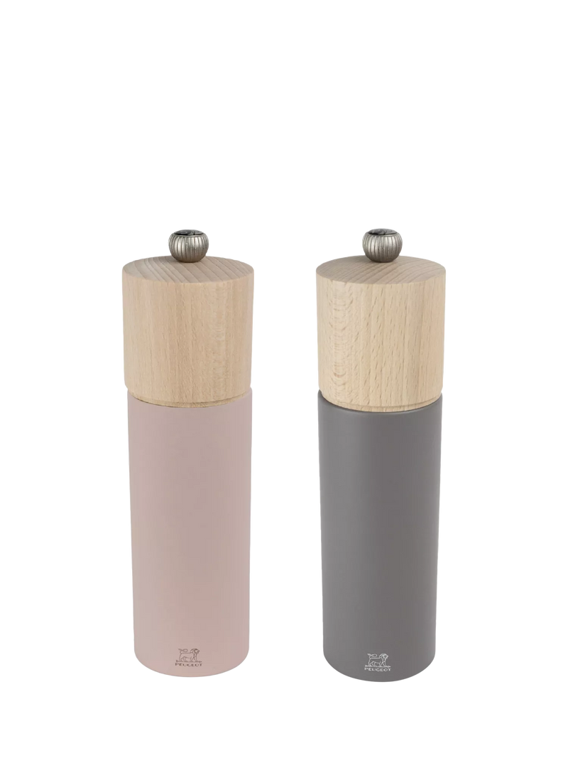Peugeot Boreal salt and pepper mill set grey rose - British product