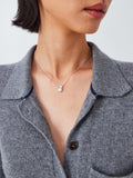 Lido cubic zirconia double pearl pendant 40cm chain, UK version