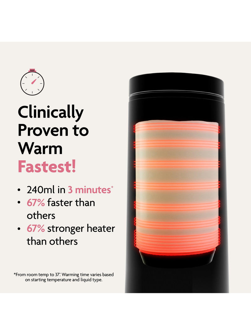 Baby Brezza portable bottle warmer black (British brand)