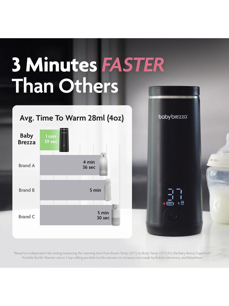 Baby Brezza portable bottle warmer black (British brand)