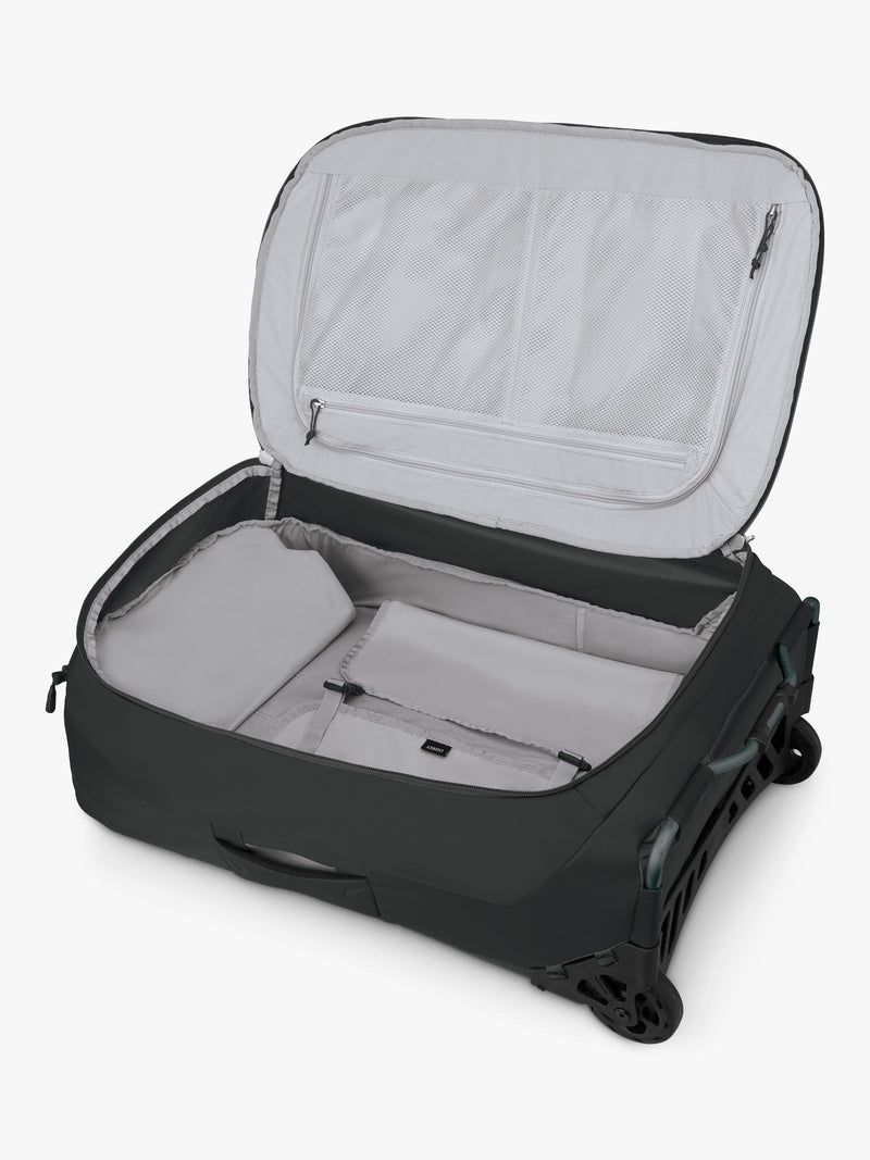 Osprey Ozone 80L black suitcase with 2 wheels (British brand)