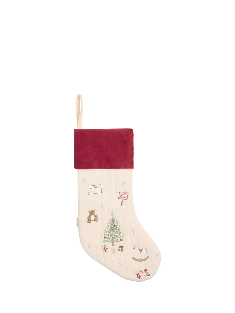 Avery Row embroidered Christmas stocking 29x54cm, UK version