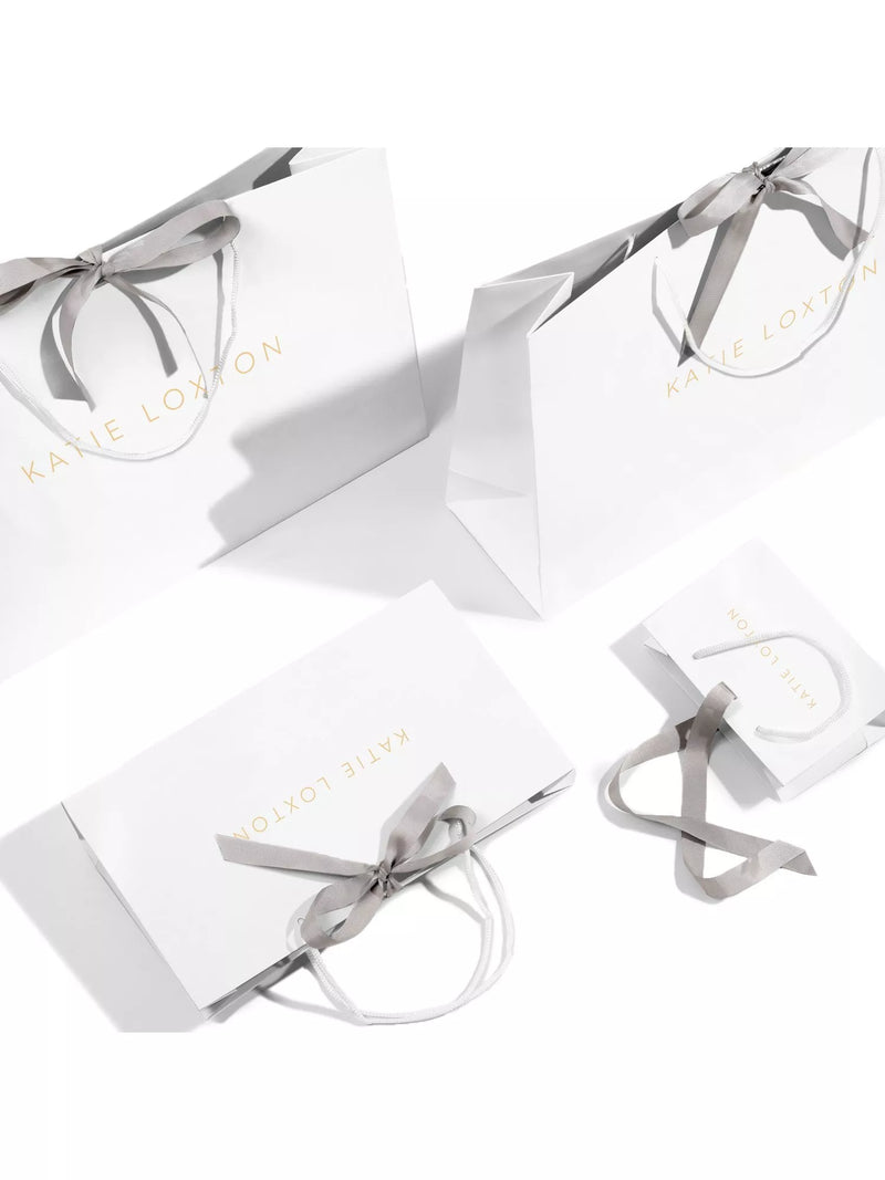Katie Loxton baby hat and mittens set white, imported from the UK