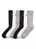 Ralph Lauren polo pony cotton blend socks pack of 6 (British brand)