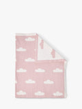 Katie Loxton pink baby blanket with cotton lining - British product