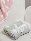Katie Loxton pink baby blanket with cotton lining - British product