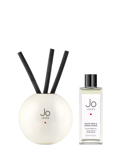 John Lewis Jo Loves White Rose & Lemon Leaves Reed Diffuser 200ml- Buy online at McGrocer