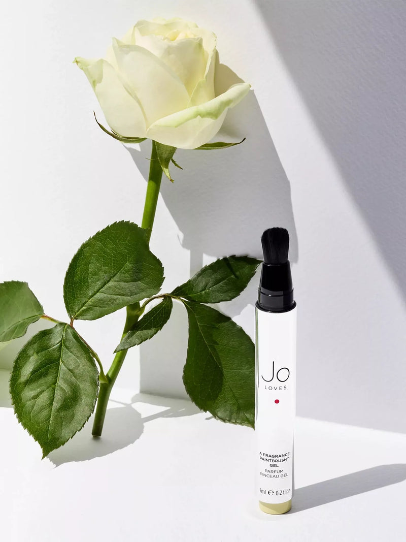 Jo Loves White Rose and Lemon Leaves fragrance paintbrush 7ml, UK version