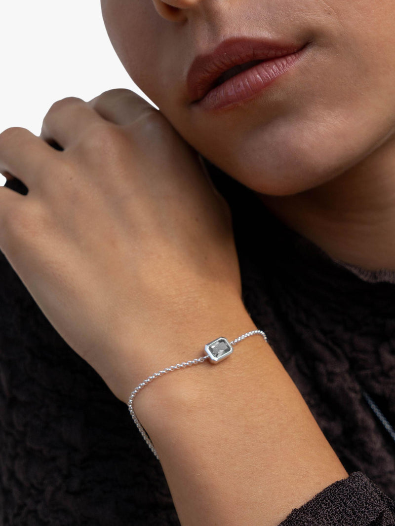 Dower & Hall white topaz chain bracelet 18cm, UK version