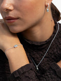 Dower & Hall white topaz chain bracelet 18cm, UK version