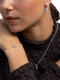 Dower & Hall white topaz chain bracelet 18cm, UK version