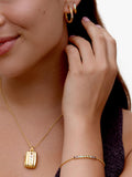 Dower & Hall multi stone gold vermeil chain bracelet (British brand)