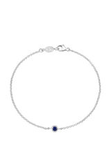 John Lewis Dower & Hall True Sapphire Dewdrop Silver Chain Bracelet- Buy online at McGrocer