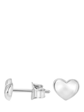 Dower & Hall mini puff heart stud earrings 0.8cm, imported from the UK