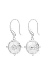 John Lewis Dower & Hall True North Compass Drop Earrings- Buy online at McGrocer
