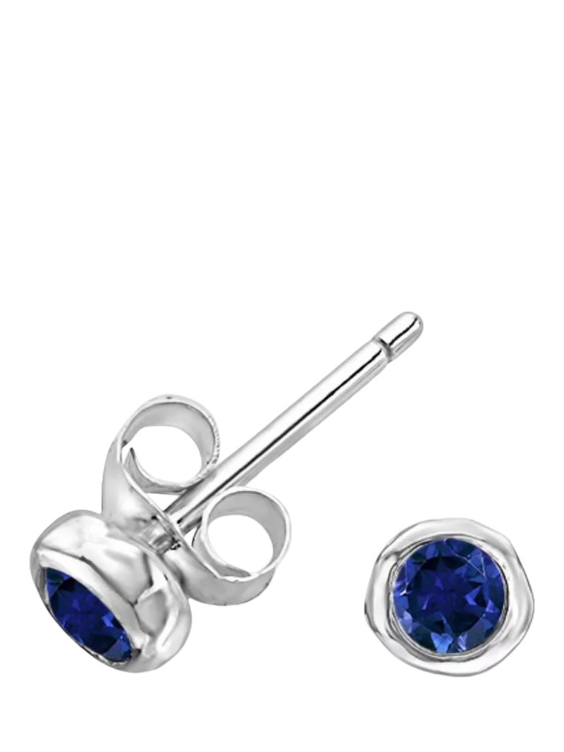 Dower & Hall Sterling Silver 3mm Dewdrop Stud Earrings