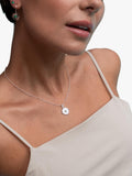 Dower & Hall sterling silver compass charm necklace (British brand)