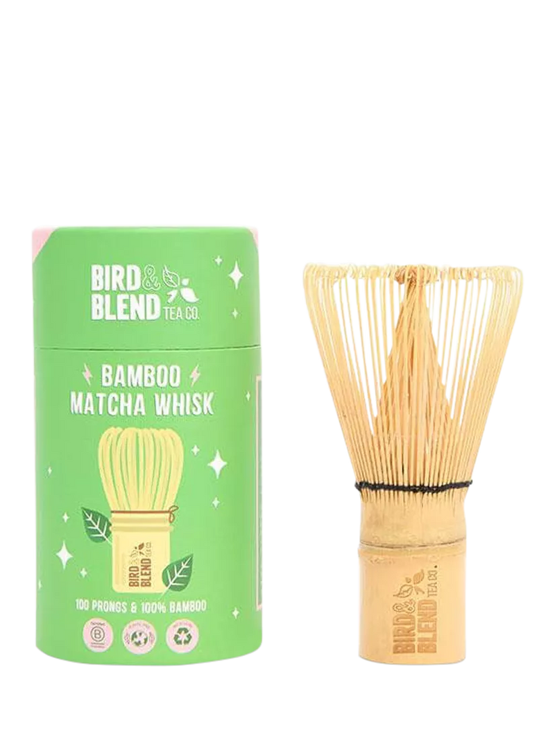Bird & Blend bamboo matcha whisk, imported from the UK