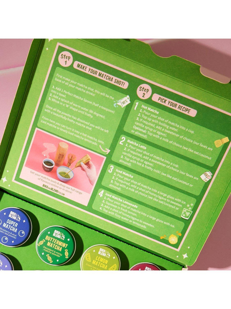 Bird & Blend Matcha Selection Box 60g, imported from the UK