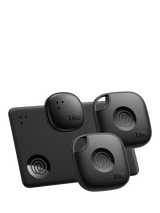 John Lewis Life360 Tile Essentials Item Finder Bluetooth Tracker Pack, Pack of 4, Black- Buy online at McGrocer