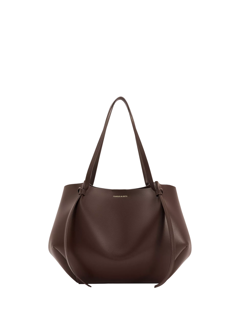 CHARLES & KEITH Calla XL magnetic closure tote bag, UK version