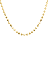 John Lewis LARNAUTI Yellow Gold Bead Necklace, 41 cm- Buy online at McGrocer