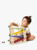 Tiny Love wooden race car ramp with 4 cars (British brand)
